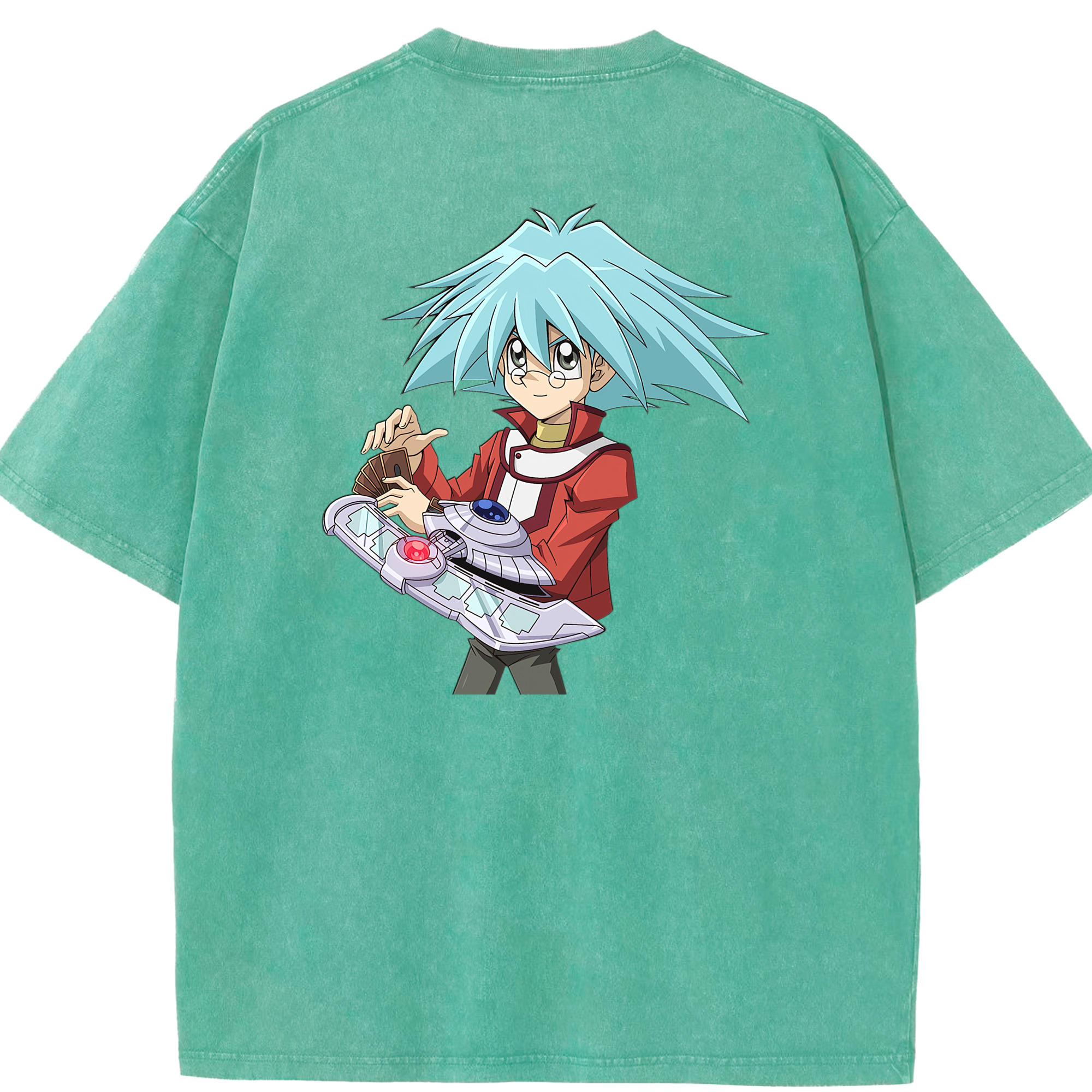 （画像用） 遊☆戯☆王 Yu-Gi-Oh! 綿100% ヴィンテージ風 半袖Tシャツ（背面プリント）